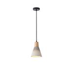 PENDANT LIGHT FIXTURES RUBBER WOOD&CONCRETE 1XE27 MAX 15W 160X160X220mm KHAKI ARTE ILLUMINA GESSO