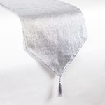 TABLE RUNNER, METALLIC SILVER, 32x180cm