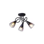 SPOT METALLIC WITH SMOKY GLASS 3LIGHTS 3XE14 D380XH185mm ARTE ILLUMINA CLASSY