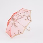 UMBRELLA, RED ORGANZA, 41cm