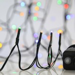 ΣΕΙΡΑ, 400 LED 3mm, 31V ΜΕΤΑΣΧΗΜΑΤΙΣΤΗ, 8 ΠΡΟΓΡΑΜΜΑΤΑ & ΜΝΗΜΗ, ΠΡΑΣΙΝΟ PVC ΚΑΛΩΔΙΟ, ΧΡΩΜΑΤΙΣΤΟ LED, ΑΝΑ 5cm, ΠΡΟΕΚΤΑΣΗ ΠΑΡΟΧΗΣ 3m, ΙΡ44