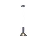 PENDANT LIGHT FIXTURES CONCRETE&IRON 1XE27 MAX40W 120X120X260mm BLACK ARTE ILLUMINA SCOURO