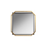 MIRROR METALLIC BLACK-GOLD 56x3x56cm