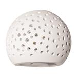WALL LIGHT PLASTER OVAL PERFORATED G9 1x6W 150x125x115