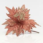 POINSETTIA, DIRTY PINK WITH GOLD DETAILS, 25cm