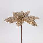 CHAMPAGNE GLITTERY FLOWER, 30x45cm