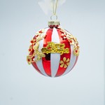 GLASS BALL, CANDY ME 3D BUTTERFLY DESIGNS, SET 4PCS, 8cm