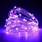 ΣΕΙΡΑ, 100 MINI LED, 4,5V ΜΕΤΑΣΧΗΜΑΤΙΣΤΗ, ΣΤΑΘΕΡΟ, ΑΣΗΜΙ ΧΑΛΚΙΝΟ ΚΑΛΩΔΙΟ, ΜΩΒ LED, ΑΝΑ 10cm, ΠΡΟΕΚΤΑΣΗ ΠΑΡΟΧΗΣ 5m, ΙΡ44