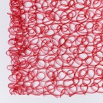 PVC HEDGE, RED WITH GLITTER, 1x10cm
