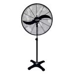 METAL INDUSTRIAL STAND FAN BLACK  Φ71 160W WITH OSCILLATION BUTTON