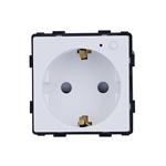 SMART ZIGBEE 16Α SCHUKO SOCKET WITH INDICATOR, ON/OFF BUTTON AND POWER METERING WHITE COLOR