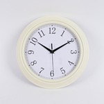 WALL CLOCK PLASTIC LIGHT GREY - WHITE 30x4.2x30cm