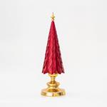 TREE, BURGUNDY, WITH GOLD BASE, 45cm
