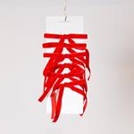 LITTLE VELVET BOWS, RED, SET 6PCS, 13x19cm