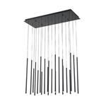 PENDANT LIGHT FIXTURES ALUMINIUM LED 47W 3000K 4700Lm 940X1500mm  BLACK ARTE ILLUMINA CASCADE