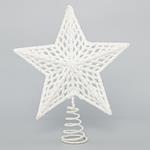 DRILLER TOP TREE WHITE WITH GLITTER,  25,4cm