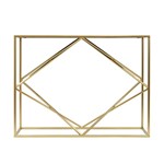 ΚΟΝΣΟΛΑ ΜΕΤΑΛΛΙΚΗ ΜΕ ΓΥΑΛΙΝΗ ΕΠΙΦΑΝΕΙΑ ΧΡΥΣΗ 107x30.5x79cm