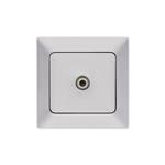 SATELLITE SOCKET (F CONNECTOR) SILVER