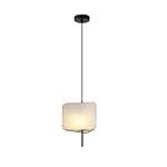 PENDANT LIGHT FIXTURES FABRIC E14 MAX 40W Φ250ΧH900mm  BEIGE ARTE ILLUMINA TOSCANY