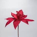 FLOWER, BURGINDY WITH DISCREET GLITTER LINE, 30x20cm