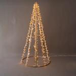 PROFESSIONAL DESIGN, TREE 3D WITH LEAVES, WARM WHITE LED, 240x120x120cm, IP65