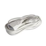 EXTENSION CORD FLAT GERMAN TYPE 5m 2Χ0.75mm WITH SHUTTER PROTECTION