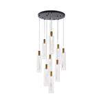 PENDANT LIGHT FIXTURES GLASS 9LIGHTS 60W 3000K 7200Lm ARTE ILLUMINA VIAL