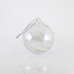 GLASS BUBBLE BALL, SET 4PCS, 8cm