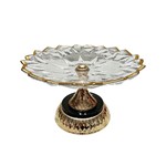 ΔΙΑΚΟΣΜΗΤΙΚΗ ΠΙΑΤΕΛΑ ΓΥΑΛΙΝΗ - ΜΕΤΑΛΛΙΚΗ ΧΡΥΣΗ 22x13cm