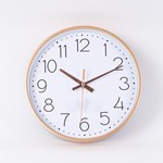 WALL CLOCK PLASTIC PINK - WHITE 25.4x4.2x25.4cm