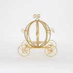 CANDLE HOLDER, CARRIAGE, METAL,GOLD, 33x28.5x33.5cm