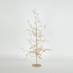 DECORATIVE TREE WITH CRYSTALS, CHAMPAGNE, 55cm