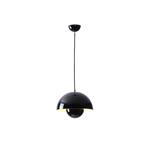 PENDANT LIGHT FIXTURES METAL 1ΧE27 MAX 15W 300X1290mm GLOSSY BLACK ARTE ILLUMINA JARDEN