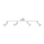 SPOT MOVABLE 4LIGHTS METALLIC Max 7W 4XGU10 600X80X130mm WHITE ARTE ILLUMINA VORRAS