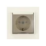 DESPINA CHILDPROOF SOCKET OUTLET EARTHED WITH COVER CREAM