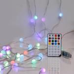 ΣΕΙΡΑ, 100 SMART MINI LED, ΛΕΥΚΕΣ ΜΠΑΛΙΤΣΕΣ 1,5cm, USB, ΔΙΑΧΕΙΡΙΣΗ ΠΡΟΓΡΑΜΜΑΤΟΣ ΜΕ ΕΦΑΡΜΟΓΗ, ΤΗΛΕΧΕΙΡΙΣΤΗΡΙΟ, ΔΙΑΦΑΝΟ ΠΛΑΚΕ ΧΑΛΚΙΝΟ ΚΑΛΩΔΙΟ, RGB LED, ANA 15cm, ΠΡΟΕΚΤΑΣΗ ΠΑΡΟΧΗΣ 3m, IP20 (roll pack)