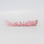 BIRD, PINK, WITH FEATHERS, GLITTER AND JEMS, WITH LONG FEATHER TAIL, 35x6x7cm