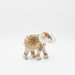 ΕLEPHANT WHITE-GOLD 17.5Χ6.5Χ14.5CM