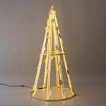 PROFESSIONAL DESIGN, TREE 3D WITH LEAVES, WARM WHITE LED ROPE LIGHT, 180x90x90cm, IP65