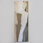 CANVAS PRINT,  WOMEN FIGURES,  CREAM-BEIGE, 30x90cm