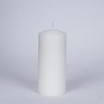 DECORATIVE CANDLE WHITE WITH WHITE MUSK SCENT 6x14cm.