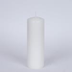 DECORATIVE CANDLE WHITE WITH WHITE MUSK SCENT 6x18cm.