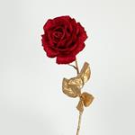 FLOWER, ROSE, GOLD-RED, 65cm