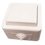 SURFACE SIMPLE SWITCH OUTDOOR WHITE IP54