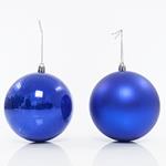 PLASTIC BALL, BLUE, SET 6PCS, 10cm
