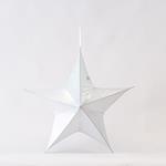 STAR,FABRIC IRIDESCENT WHITE, 80cm