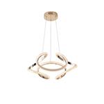 PENDANT LIGHT FIXTURES ALUMINIUM LED 24W 3000Κ 1900Lm 500x1200mm GOLD ARTE ILLUMINA ORION