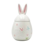 ΔΙΑΚΟΣΜΗΤΙΚΟ ΠΑΣΧΑΛΙΝΟ ΒΑΖΑΚΙ ΛΑΓΟΣ ΚΕΡΑΜΙΚΟ ΛΕΥΚΟ 15.9x16.2x28cm