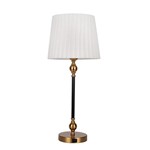 ΕΠΙΤΡΑΠΕΖΙΟ ΦΩΤΙΣΤΙΚΟ ΜΕ ΥΦΑΣΜΑΤΙΝΟ ΚΑΠΕΛΟ ΛΕΥΚΟ ΚΑΙ ΘΥΡΑ USB ΜΕΤΑΛΛΙΚΟ ΧΡΥΣΟ - ΜΑΥΡΟ 25x58cm