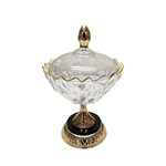 ΔΙΑΚΟΣΜΗΤΙΚΗ ΦΟΝΤΑΝΙΕΡΑ ΓΥΑΛΙΝΗ - ΜΕΤΑΛΛΙΚΗ ΧΡΥΣΗ - ΜΑΥΡΗ 17.5x26cm